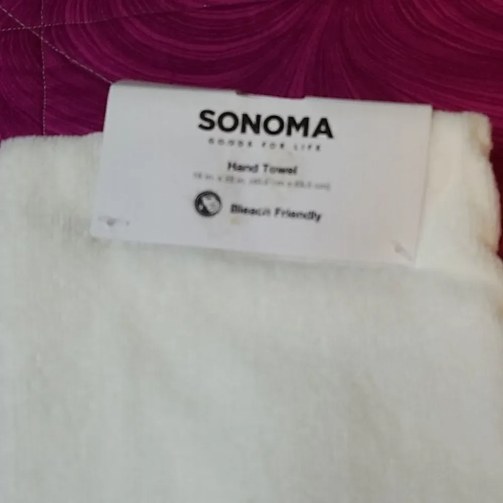 ✔ 5 for $25 Sonoma Mrs hand towel NWT
